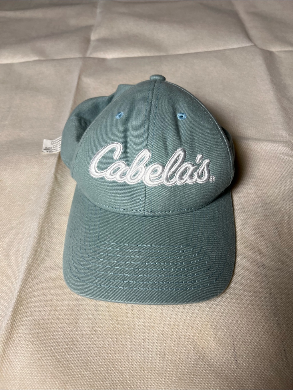 Cabelas Baseball Cap With White Embroidered Logo